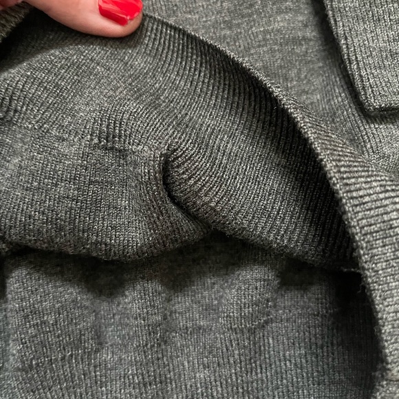 Vintage 80’s retro Men’s thick Lana wool blend ski winter jumper Sweater XL gray - Picture 10 of 14